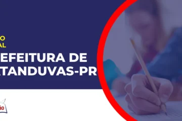 Imagem com fundo azul divulgando o Concurso Prefeitura de Catanduvas PR