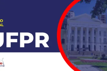 Imagem com fundo azul divulgando o Concurso UFPR