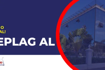 Imagem com fundo azul divulgando o concurso Seplag AL