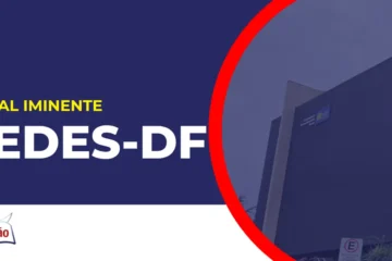 imagem com fundo azul divulgando o Concurso SEDES DF 2026