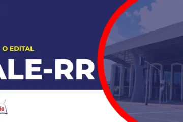 Imagem com fundo azul divulgando o Concurso ALE RR 2026