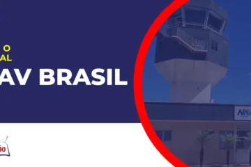 Imagem com fundo azul divulgando o Concurso NAV Brasil