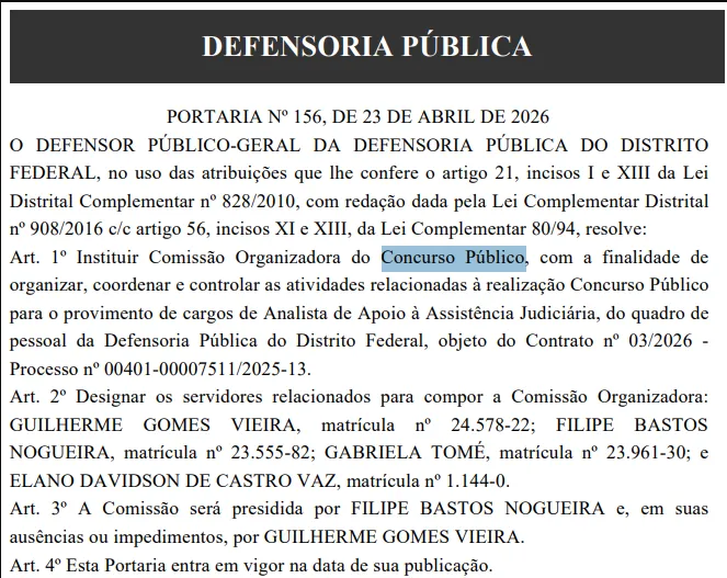 Comissão organizadora