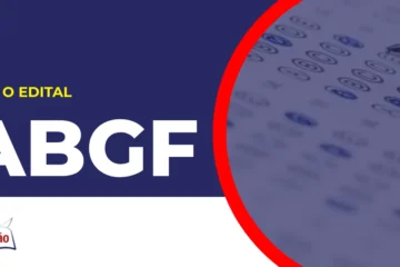 Imagem com fundo azul divulgando o Concurso ABGF