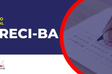 Imagem com fundo divulgando o Concurso CRECI BA