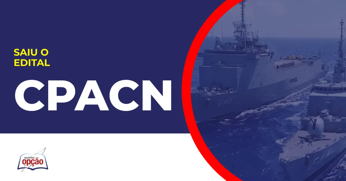 Imagem com fundo azul divulgando o Concurso Marinha Colégio Naval 2027