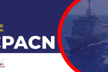 Imagem com fundo azul divulgando o Concurso Colégio Naval 2027