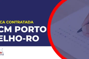 Imagem com fundo azul divulgando o Concurso GCM Porto Velho RO