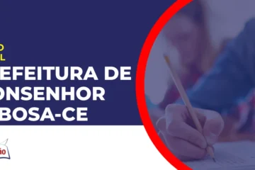 Imagem com fundo azul divulgando o Concurso Prefeitura de Monsenhor Tabosa CE