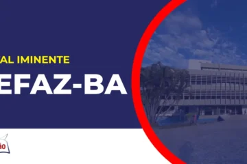 Imagem com fundo azul divulgando o Concurso Sefaz BA