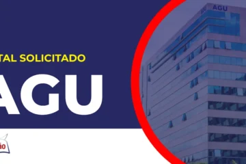 Imagem com fundo azul divulgando o Concurso AGU 2026