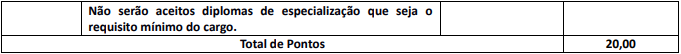 Prova de Títulos do Concurso Prefeitura de Cambé