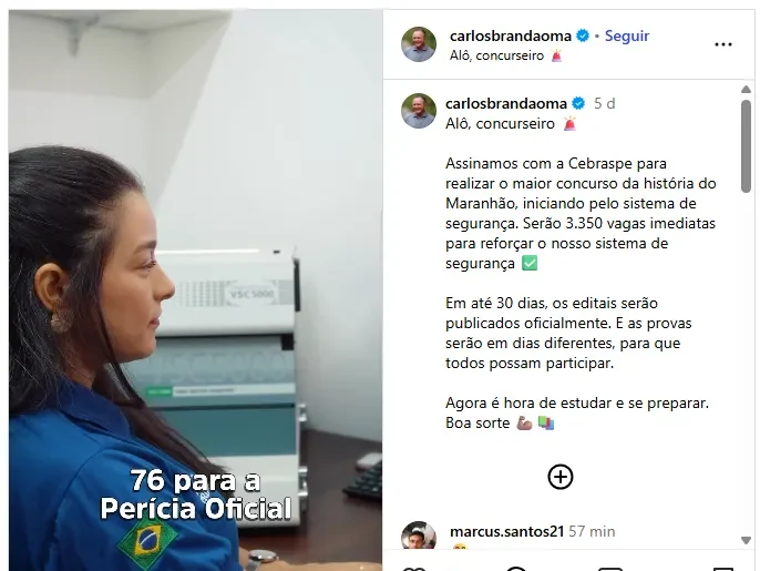 Concurso Perícia Oficial MA: Edital até junho! Banca definida!