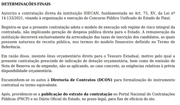 Concurso Unificado PI: Edital até junho! Banca definida!