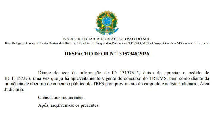 Concurso TRF 3 Região: Edital em breve!