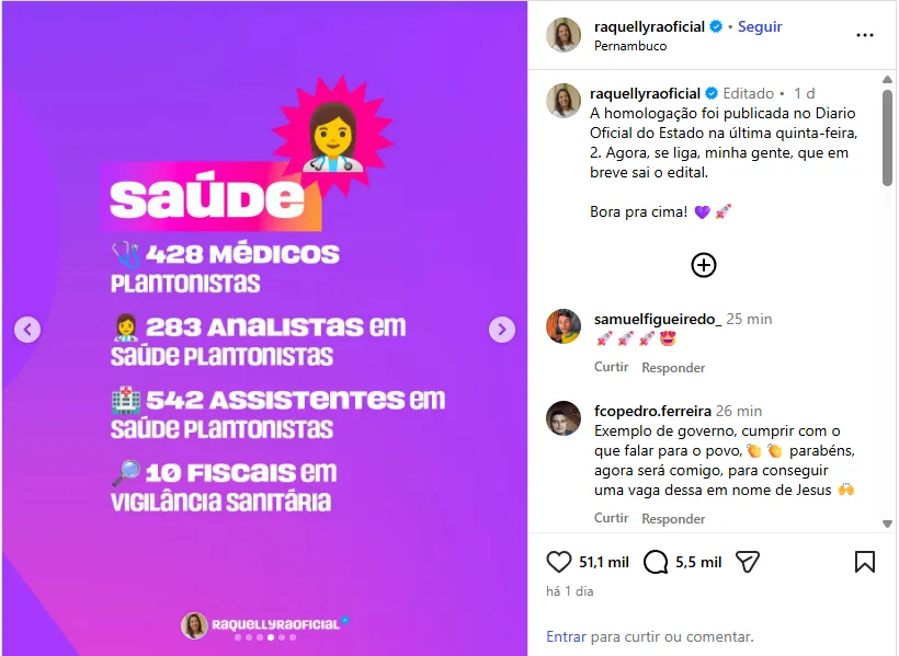 Concurso SES PE: Governadora anuncia novo edital!