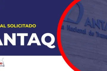 Imagem com fundo azul divulgando o Concurso Antaq