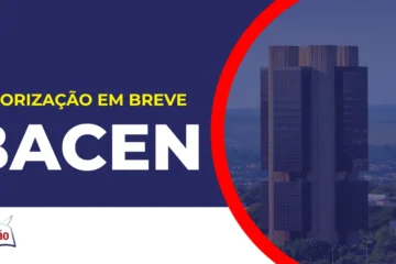 Imagem com fundo azul divulgando o Concurso Bacen