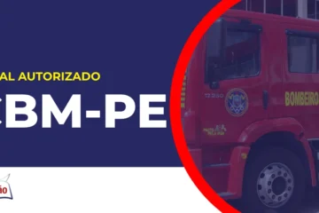 Imagem com fundo azul divulgando o Concurso Bombeiros PE 2026