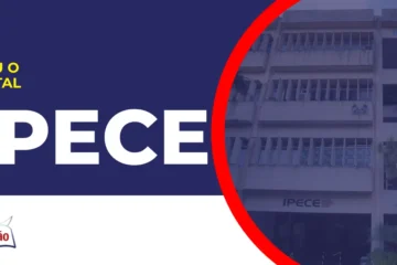 Imagem com fundo azul divulgando o Concurso Ipece