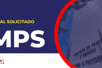 Imagem com fundo azul divulgando o Concurso MPS