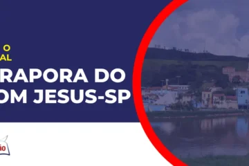 Imagem com fundo azul divulgando o Concurso Pirapora do Bom Jesus SP