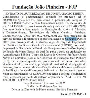 Concurso Seplag MG: Banca definida para novo edital!