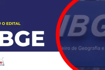 Imagem com fundo azul divulgando o Concurso IBGE Censo 2026