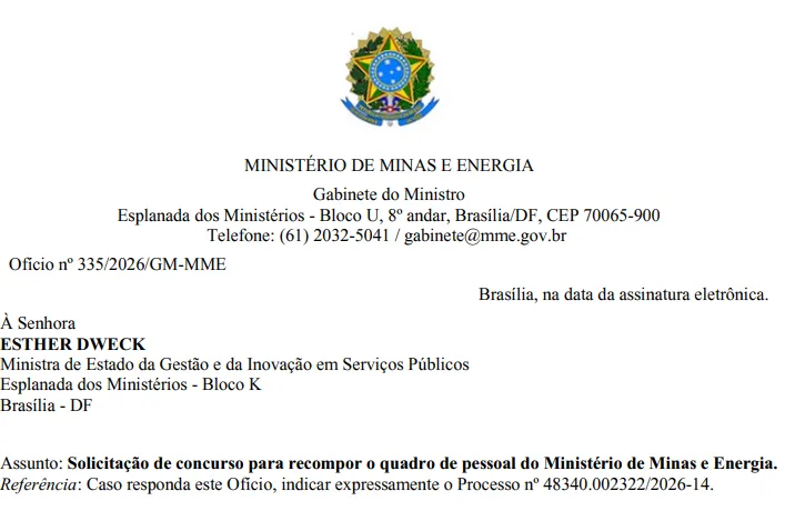 Concurso MME: Edital solicitado com 254 vagas!