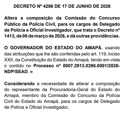 Concurso PC AP: Banca em definição! Edital para Delegado em breve!