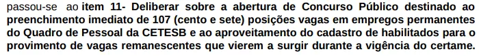 Concurso Cetesb: Edital autorizado!