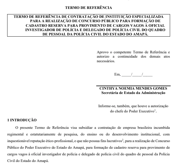 Concurso PC AP 2026: Banca definida! Edital iminente!