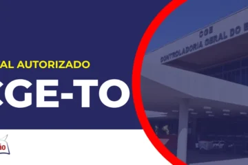 Imagem com fundo azul divulgando o Concurso CGE TO
