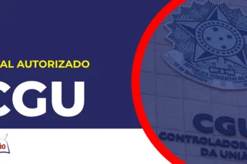 Imagem com fundo azul divulgando o Concurso CGU