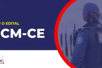 Imagem com fundo azul divulgando o Concurso Guarda de Sobral CE
