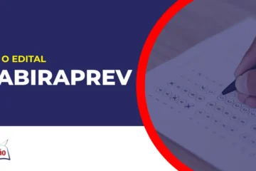 Imagem com fundo azul divulgando o Concurso ItabiraPrev