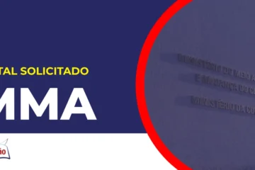 Imagem com fundo azul divulgando o Concurso MMA