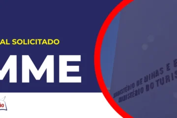 Imagem com fundo azul divulgando o Concurso MME