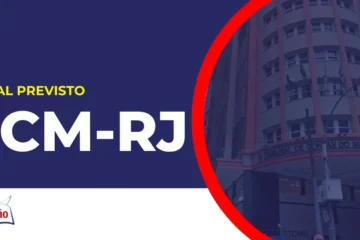Imagem com fundo azul divulgando o Concurso TCM RJ