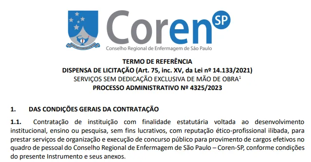 Concurso Coren SP: Banca definida! 76 vagas!