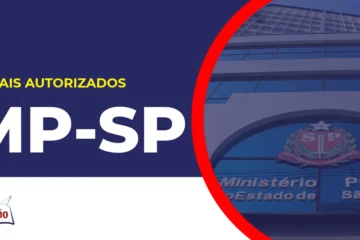 Imagem com fundo azul divulgando o Imagem com fundo azul divulgando o Concurso MP SP