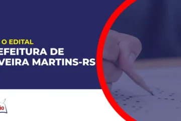 Imagem com fundo azul divulgando o Concurso Prefeitura de Silveira Martins RS
