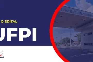 Imagem com fundo azul divulgando o Concurso UFPI