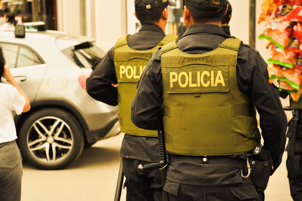 Policiais em ação