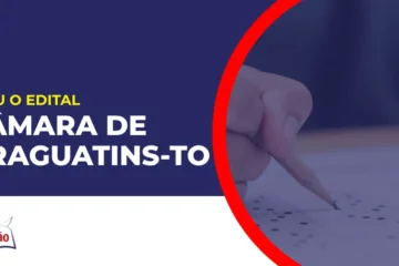 Imagem com fundo azul divulgando o Câmara de Araguatins TO