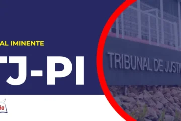 Imagem com fundo azul divulgando o Concurso TJ PI