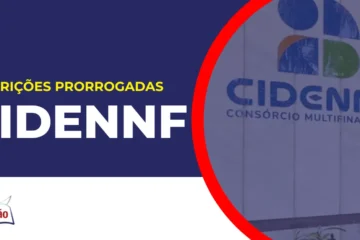Imagem com fundo azul divulgando o Concurso CIDENNF 2026