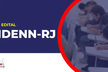 Imagem com fundo azul divulgando o Concurso CIDENNF RJ 2026