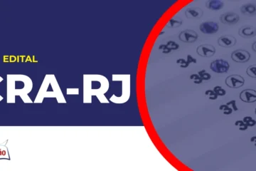 Imagem com fundo azul divulgando o Concurso CRA RJ 2026