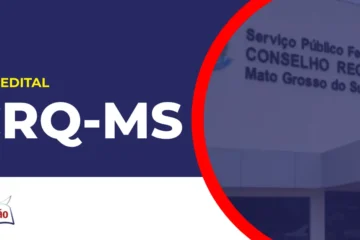 Imagem com fundo azul divulgando o Concurso CRQ MS